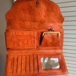 Juicy Couture- Orange Leather Wallet